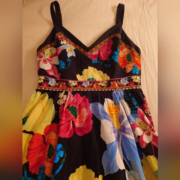 NWOT Stunning Camilla "Away With the Fairies" Floral Maxi Dress M Embellished - Picture 7 of 17